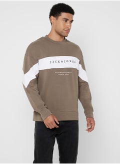 اشتري Color Block Crew Neck  Sweatshirt في السعودية