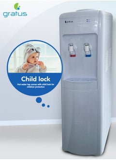 Buy Hot & Cold 2 Tap Floor Standing Top Loading Water Dispenser, 1 Year Full , Model- GWD102BWDX in UAE