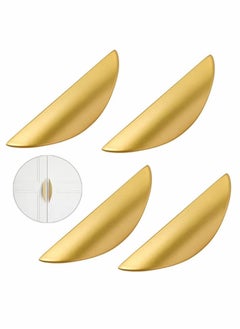 اشتري Cupboard Handles, Gold Drawer Knobs, Door Cabinet Furniture Handle with Screws, Kitchen for Wardrobe Door, Doors, and Home Decorating(117 mm, 4Pcs) في الامارات