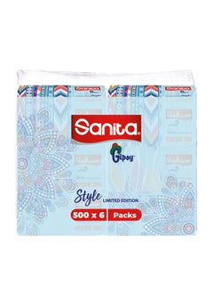 Buy Gipsy 500 sheet Facial Tissues Set of 6 in Egypt