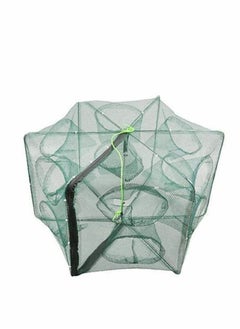 Buy Holes Automatic Fishing Net Shrimp Cage Nylon Foldable Crab Fish Trap Cast Retractable Large Zipper Trap(12 Holes) in Saudi Arabia