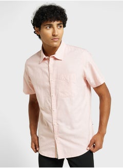 اشتري Thomas Scott Classic Slim Fit Opaque Cotton Casual Shirt في الامارات