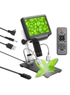 Buy Andonstar AD407 7 Inch Screen 3D Digital Microscope 270X 1080P Multimedia Interface Long Object Distance Microscopes for Mobile Phone Repairing Soldering with Adjustable Screen and Bracket in UAE