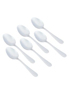 Buy Square Silver Tea Spoons 6 Pieces in Saudi Arabia