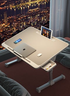 Buy Laptop Desk Foldable Lap Desk for Bed Bed Desk for Laptop Portable Laptop Table Small Laptop Bed Trays Table Computer Bed Table with Storage Drawer for Laptop Working, Eating and Writing in UAE