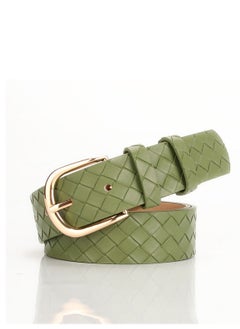 Buy Ladies' Alloy Pin Buckle Is Versatile And Stylish With A Belt 105cm Green in UAE