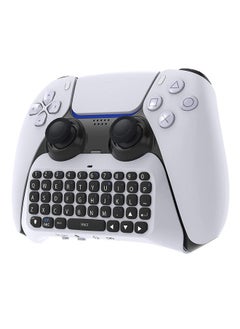 Buy Wireless Controller Keyboard for PS5, Bluetooth 3.0 Mini Portable Gamepad Chatpad with Built-in Speaker & 3.5MM Audio Jack for Playstation 5 in UAE