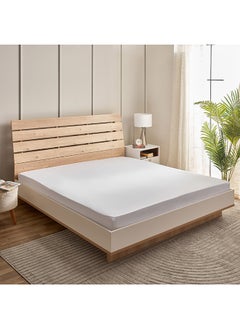 Buy Grande Affordables White Haven Geta King Percale Cotton Fitted Sheet 200 x 33 x 180 cm in Saudi Arabia