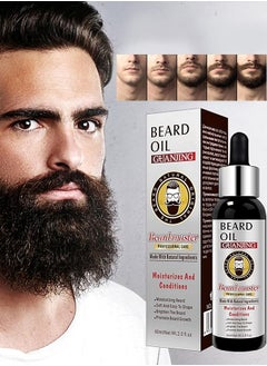 Buy 60ml Beard Oil 100% Natural Conditioner and Softener for Men Hydrates and Moisturizes for Beard Growth Treats Dry Itchy Beards Leave Your Beard Feeling Amazing Beard Growth Oil. in UAE