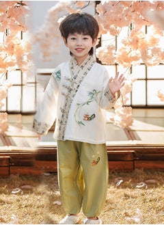 Buy Boys' Hanfu Chinese Style Set Shirt Pants Two-piece Suits Spring And Autumn  New Children's Tang Dynasty Fashion Clothes unisex in UAE