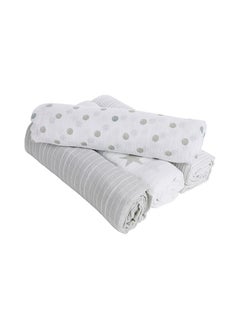 اشتري Muslin Swaddle Blanket - Pack of 4 - Dusty في الامارات