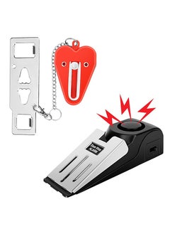 اشتري Portable Door Lock & Door Stop Alarm,Dual Protection Security Door Set Door Blocker Latch Lock Home Security Devices Pocket Door Stopper Self Defensey Tools for Home, Travel, Hotel Safety (Red) في السعودية