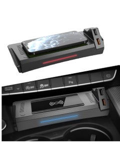 Buy Wireless Charger for Audi A4 2017-2023/A5 2018-2023,Center Console 15W Wireless Charger Pad with QC 3.0 USB Port,Phone Charging Station for Car Apply to Wireless Charge Supported Phones. in UAE