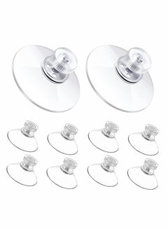 Buy 10pcs Suction Cup Glass Suction Pads 40mm Clear PVC Strong Sucker Holder with Screw Nut for Car Shade Cloth Bathroom Wall Door Window in Saudi Arabia