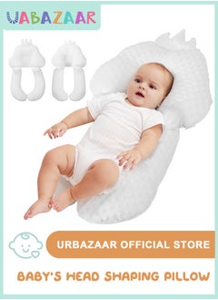 Buy Baby Head Shaping Pillow, Correction and Prevention of Head Deviation Newborn Baby Comfort Pillow, Anti-Startle Sleep Pillow, Winter and Summer Dual Use, for 0-36 Months Baby in Saudi Arabia