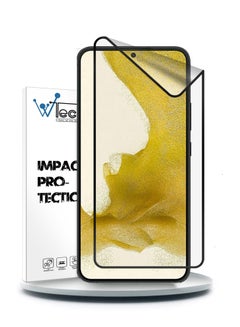Buy Ceramic Screen Protector For Samsung Galaxy S23 Plus 5G / S22 Plus 6.6 Inch Clear/Black in UAE