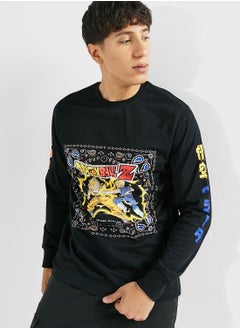 Buy Dragon Ball Z Goku Vs Vegeta Sweatshirt in UAE