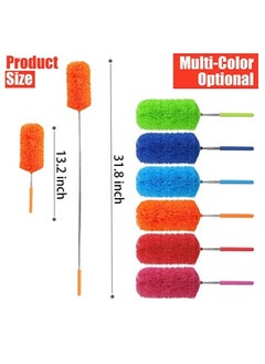 Buy Extendable Brush/Microfiber Cleaning Brushes for Dust Removal (orange) in Egypt