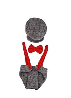 Buy Newborn Baby Aviator Handmade Crochet Knitted Photography Props Outfit in UAE