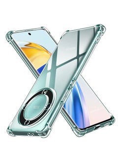 اشتري Honor X9b Soft TPU Bumper Corner Ultra Slim Clear Case Shockproof Anti Fingerprint Transparent Protective Back Cover في السعودية