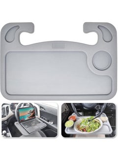 Buy Travel Dining Tray Multi Purpose Food Meal Snack Laptop Holder Auto Food and Drink Tray for Eating on the Go Vehicle Back Seat Organizer in UAE