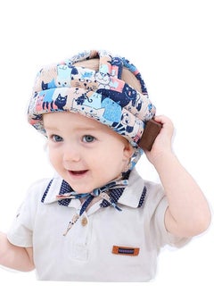 اشتري Toddler Head Protector Upgrade Infant Safety Helmet Breathable Head Drop Protection Soft Baby Helmet for Crawling Walking في الامارات