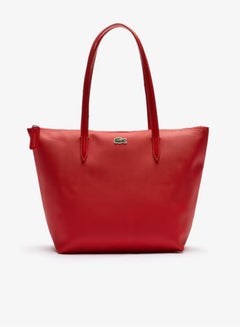 Buy Lacoste Women's L12.12 Concept Fashion Versatile Large Capacity Zipper Handbag Tote Bag Shoulder Bag Medium Red in Saudi Arabia