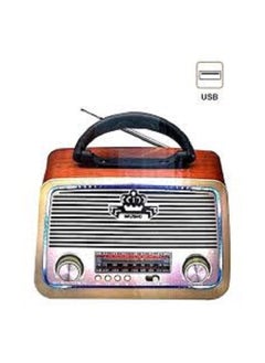 Buy USB Radio DLC32213 Gold/Brown/Black in Saudi Arabia