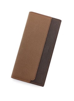 Buy M MIAOYAN new men's wallet large capacity multi-card slot double color matching men's long wallet in Saudi Arabia