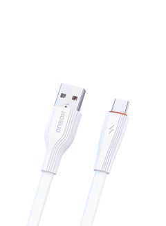 Buy 1 Meter USB Type-C Output 3A Data Sync Quick Charging Cable White in Saudi Arabia