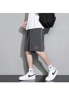 اشتري Summer Ice Silk Quick-Dry Basketball Shorts Grey في الامارات