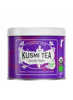 اشتري Kusmi Tea Lovely Night - 3.5 oz Loose Tea Tin - Organic Nighttime Tea Blend of Rooibos, Honeybush, Pear, Licorice & Linden - Caffeine Free - Enjoy Hot or Iced في الامارات