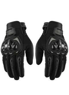 اشتري Oasisgalore Touch Screen Motorcycle Gloves Full Finger Gloves Hard Knuckle Motorbike Gloves for Men Women Riding في السعودية