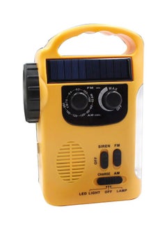 Buy Solar Powered FM Radio With Torch V6929 Orange/Black in UAE