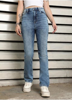 Buy High Rise Slim Fit Heavy Fade Jeans in Saudi Arabia