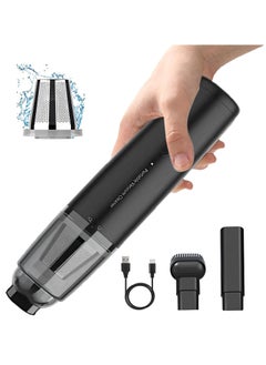 Buy Portable Car Vacuum | Portable Air Duster | Compact, Low Noise, Type-C Fast Charge Handheld Vacuum for Keyboard, Travel, Boats, Pet in UAE