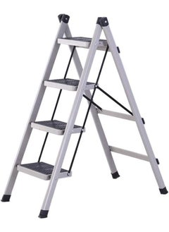 Buy Gray 4 step folding steel ladder in Saudi Arabia