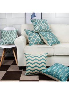 اشتري Clearance Sale Cotton & Linen Decorative Throw Pillow Cover (Set of 6 Pieces) في الامارات
