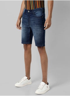 Buy Light Distressed Denim Shorts with Pockets in Saudi Arabia