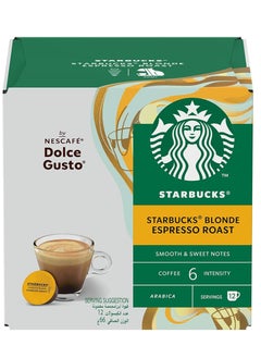 Buy Nescafe Dolce Gusto Starbucks Blonde Espresso Roast 66 GM in UAE