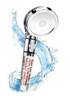 Buy High Pressure Filtered Shower Head for Hard Water and Filtering Impurities Hand Held Shower Head With Filter Balls. in Saudi Arabia