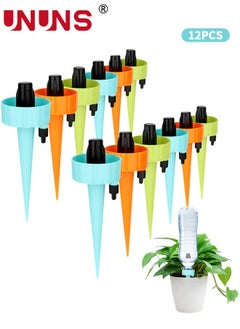 Buy Plant Self Watering Spikes,12PCS Automatic Water Control System With Slow Release Valve,Adjustable Water Volume Drip Irrigation Control System For Home Vacation Plant Watering in UAE