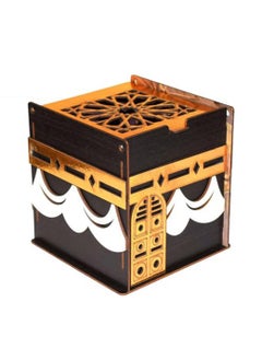 Buy Arabesque Wood Incense Burner In The Shape Of The Kaaba Big in Egypt