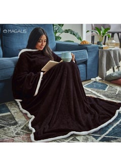 Buy Calenta Blanket With Sleeves -brown in Egypt