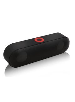 Buy Wireless Stereo Sound Bluetooth Speaker Built-in Microphone Black in Saudi Arabia