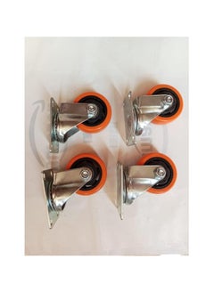 Buy 3 inch wheel set of 4 pieces 2 without brakes and 2 with Teflon brakes in Egypt