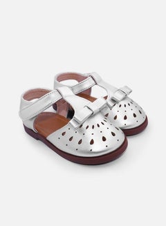 Buy Children's Flat Sandals - Silver in Saudi Arabia