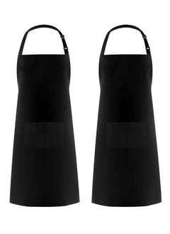 اشتري 2-Pack Adjustable Bibs Waterproof Aprons في السعودية