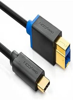 اشتري Keendex KX 2537 USB 3.0 Printer Cable Compatible with Computer,Printer, External Hard Drive, 3 Meters- Black في مصر