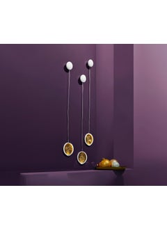 Buy 3 LED Arcrylic Hanging Decorations, White in UAE